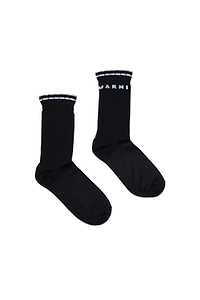 Marni Kids Logo Intarsia-Knit Socks