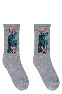 Market Cactus-Design Knitted Socks