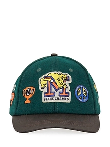Market Felted Curved Peak Cap