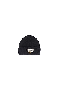 Market Ribbed Embroidered Beanie