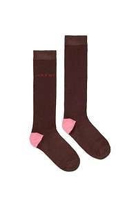 Marni Kids Mz 45 Logo Knee-High Socks