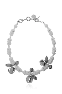 Marni Beaded Orb Pendant Necklace