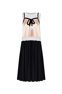 Marni Bow Satin Dress