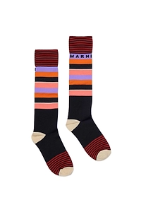 Marni Kids Striped Knit Socks