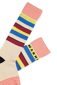 Marni Kids Striped Knit Socks