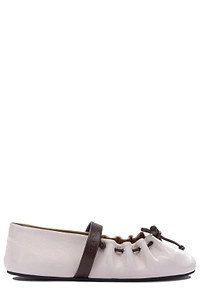 Marni Leather Mary Jane Soft Ballerinas