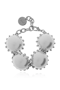 Marni Dome Glass Pearl Bracelet