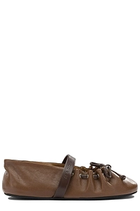 Marni Leather Mary Jane Soft Ballerinas