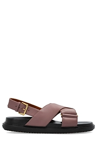 Marni Crisscross Strap Flat Sandals
