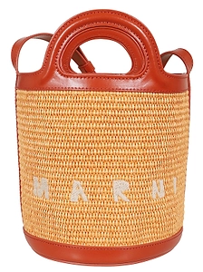 Marni Logo Embroidered Bucket Bag