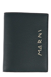 Marni Logo Embroidered Bi-Fold Wallet