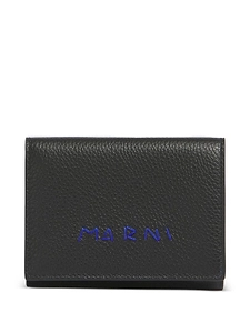 Marni Logo Embroidered Trifold Wallet