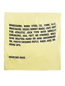 Martine Rose Text Print Scarf