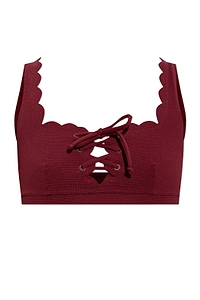 Marysia Palm Springs Lace-Up Bikini Top