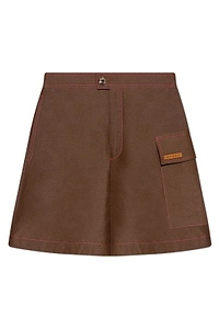 Marni Logo Patch High Waist Shorts