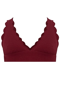 Marysia Santa Clara Scalloped Bikini Top