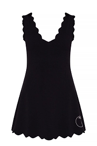 Marysia Scalloped Mini Dress