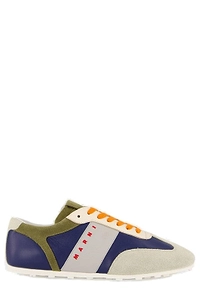 Marni Logo Printed Colourblock Lace-Up Sneakers