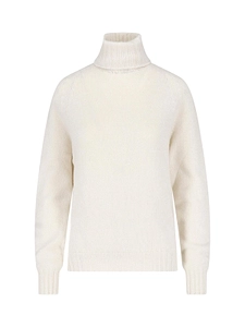 Ribbed Turtleneck Knitted Sweater