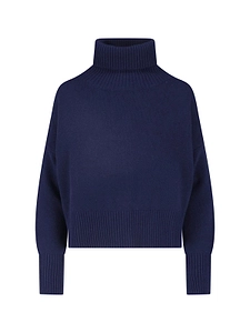 Ribbed Turtleneck Knitted Sweater