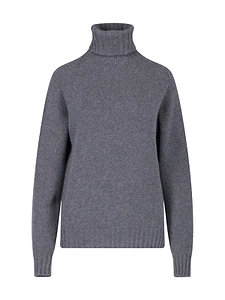 Ribbed Turtleneck Knitted Sweater