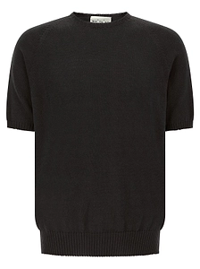 Maya Short-Sleeve Cotton Knitted Sweater Ry