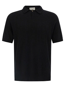 Maya Textured Short-Sleeve Polo Shirt Ry