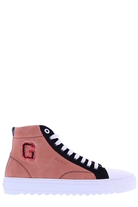 Mason Garments Logo Flocked High-Top Sneakers