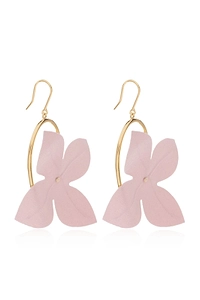 Poplin Flower Hook Earrings