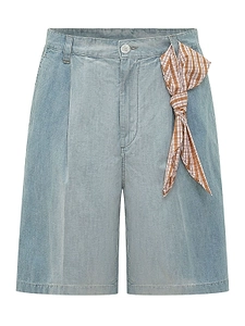 Marni Plaid-Tie Bermuda Shorts