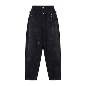 Mastermind World Aloha Wide-Leg Jeans