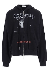 Graphic Printed Zip-Up Hoodie