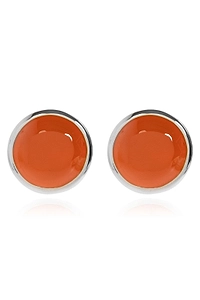 Marni Round Brass Stud Earrings
