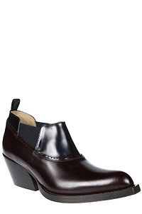 Marni Scalloped-Trim Block Heel Boots