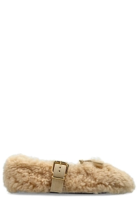 Marni Futrzane Buckled Ballet Flats