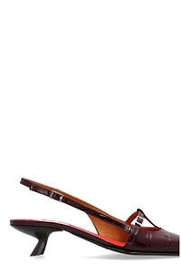 Marni Slingback Pointed Heeled Pumps