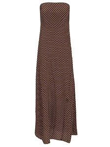 Matteau Bias Column Strapless Midi Dress