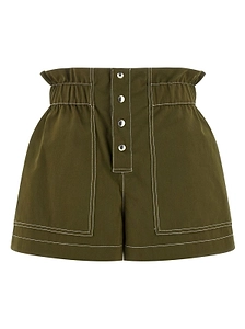 Marni Gabardine Contrast Stitched Shorts