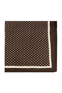 Polka-Dot Silk Scarf