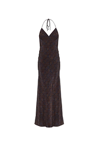 Matteau Low Back Halter Maxi Dress