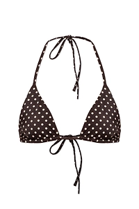 Matteau Polka Dot Triangle Bikini Top