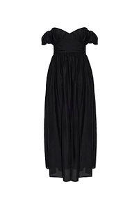 Matteau Off-Shoulder Puff-Sleeve Dress