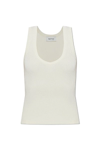 Matteau Ribbed Scoop-Neck Top