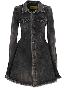 Marques'almeida Frayed Denim Dress