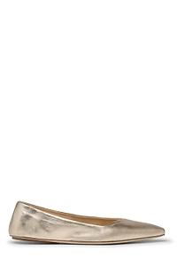 Cazzuola Foil Ballerina Flat Shoes