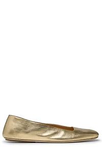 MarsÈLl Distesa Platinum Foil Ballerina Flats
