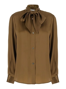 Mauro Grifoni Bow-Neck Buttoned Shirt