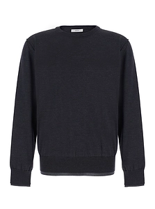 Mauro Grifoni Double Hem Crew-Neck Knitted Sweater