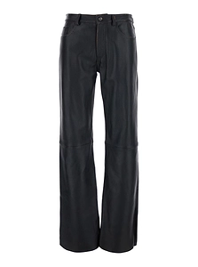 Mauro Grifoni Flared Leather Pants