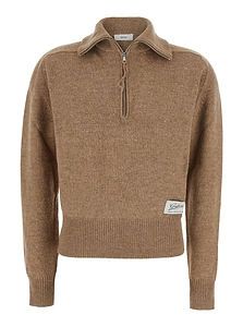 Mauro Grifoni Half Zip Knitted Jumper